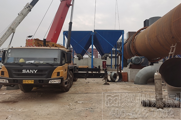 山西河津煤泥烘干機生產線安裝現場 山西河津煤泥烘干機生產線安裝現場