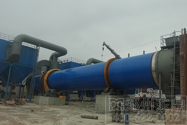 山西運城煤泥烘干機項目安裝現場